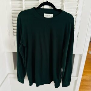 Abercrombie & Fitch Forest Green Soft Long Sleeve Tee